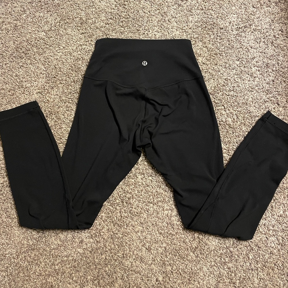 lululemon align pant 25” gently used size 4 black